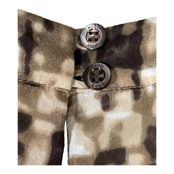 Boss by Hugo Boss Women's Crew Neck Keyhole Back Silk Long Sleeve Blouse US 10 - Picture 4 of 8